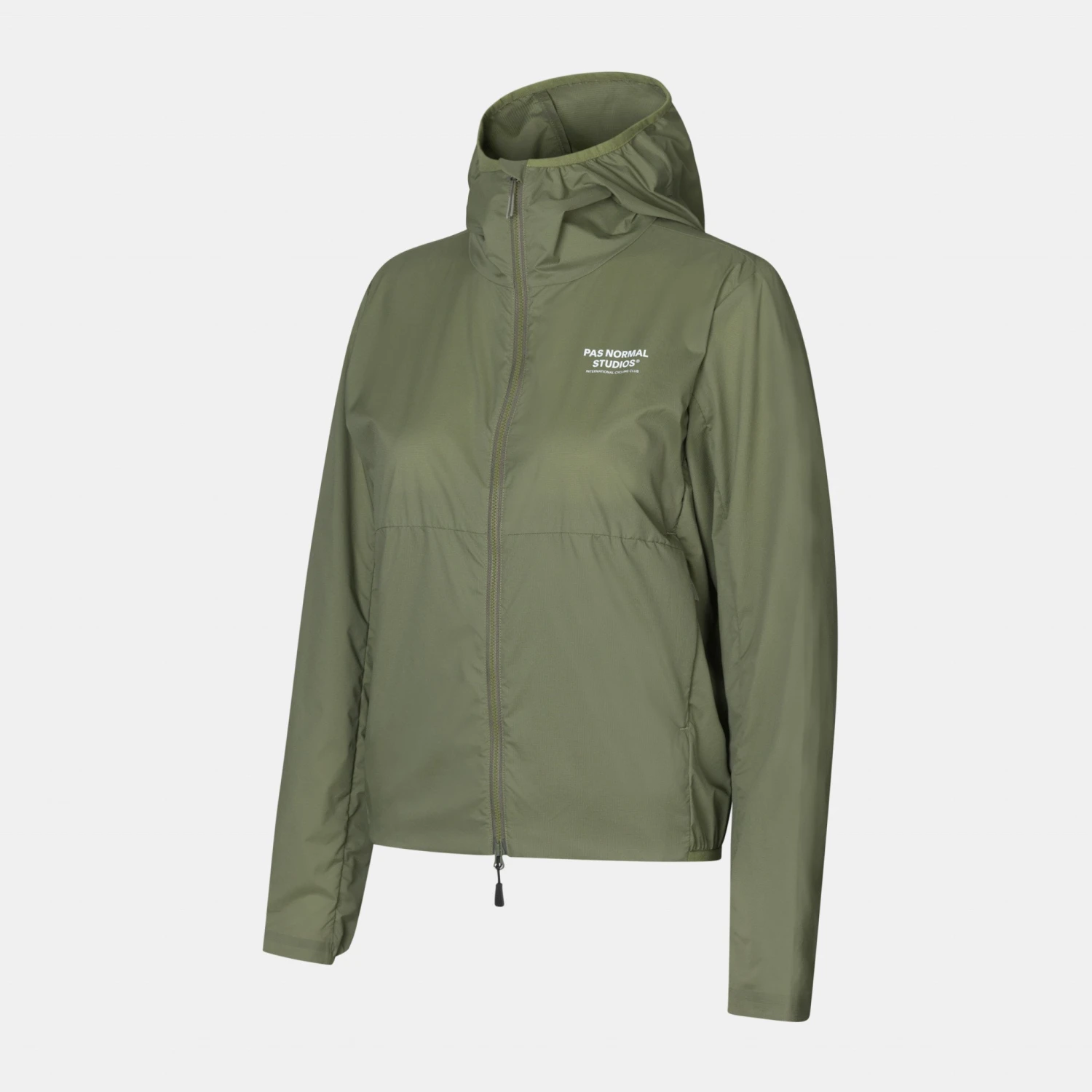 Women's Off-Race Stow Away Jacket - Army Green 2 Women's Off-Race Stow Away Jacket - Army Green – Image 2