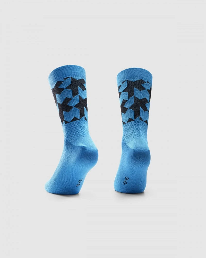 Assos Monogram Socks EVO - Cyber Blue 2 Assos Monogram Socks EVO - Cyber Blue – Image 2