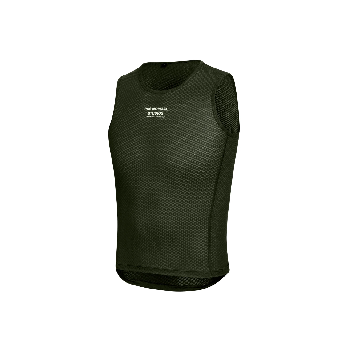 Men's Sleeveless Baselayer - Olive 2 Men's Sleeveless Baselayer - Olive – Image 2