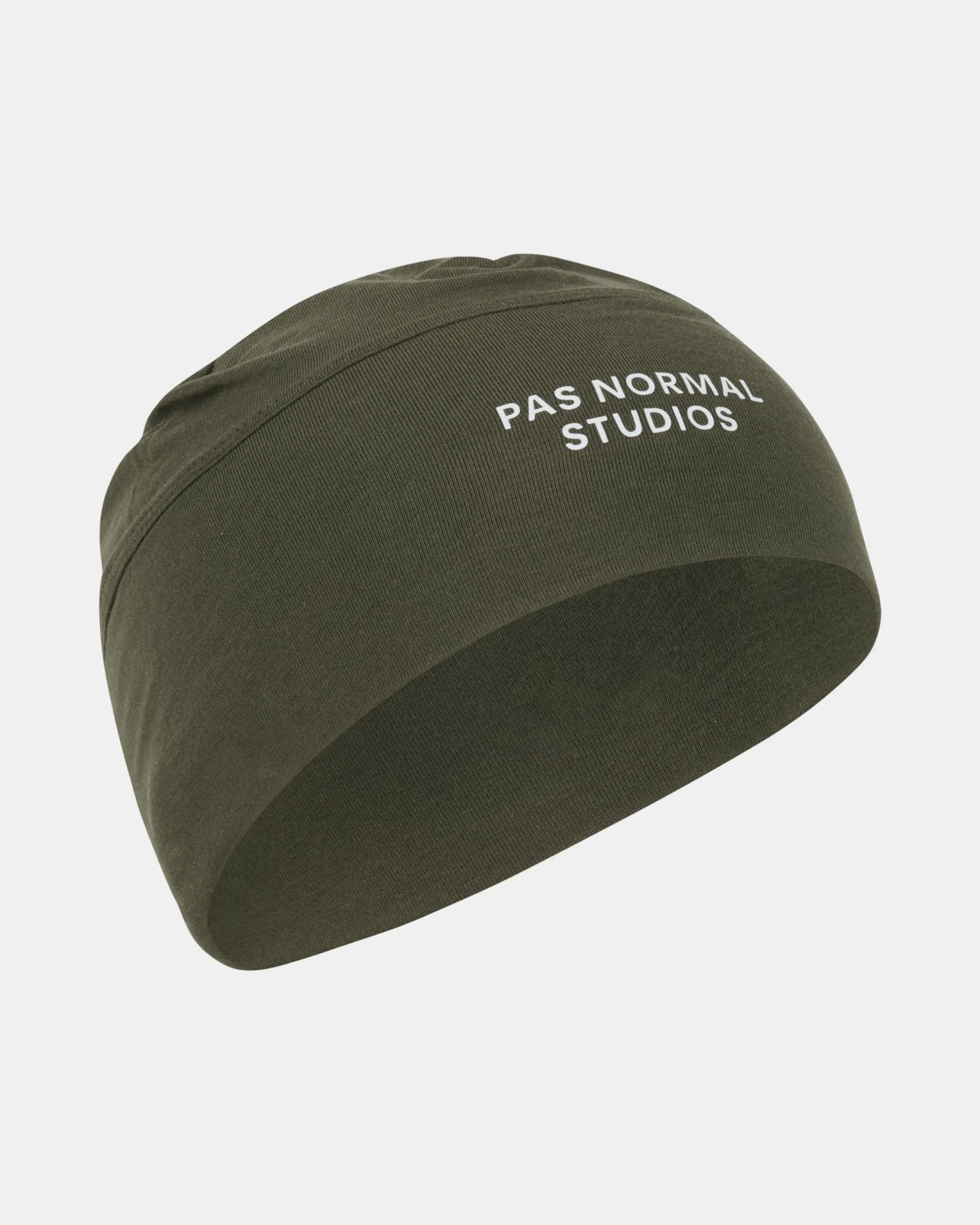 Logo Cycling Beanie - Olive 1 Logo Cycling Beanie - Olive