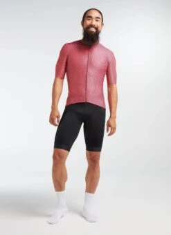 Men's Essentials Team Jersey - Coral/Purple Moire