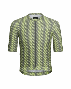Men's Solitude Jersey - Dark Moss / Lime Green