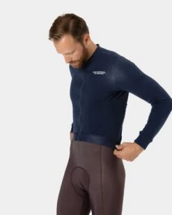 Men's Essential Long Sleeve Jersey - Navy -Assos Boutique Mens Essential Long Sleeve Jersey Navy 8635 pdp page 1051a440 7531 4b0b 8bf6 fcbb1a5c2eef