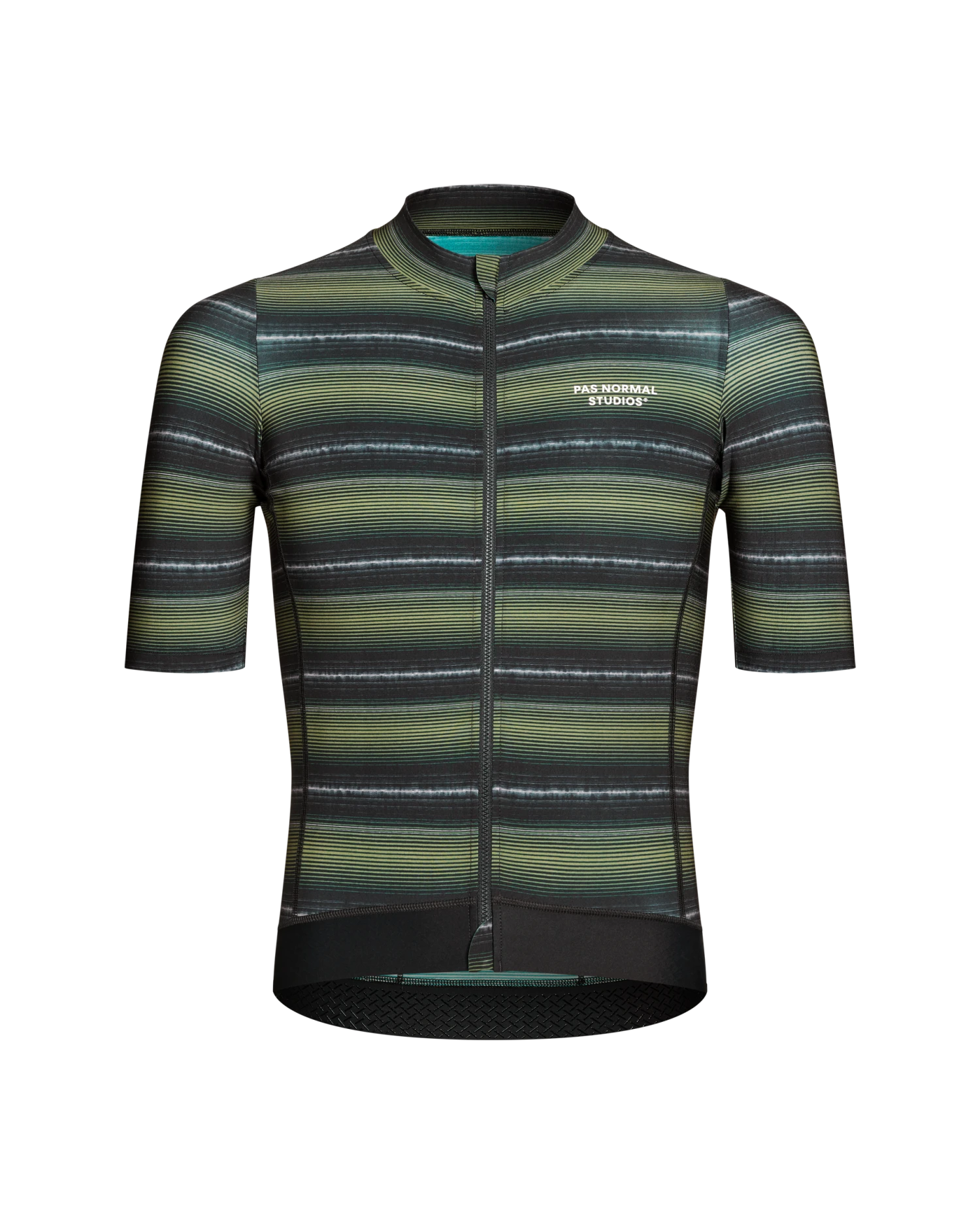 Men's Essential Jersey - Light Olive Stripe 1 Men's Essential Jersey - Light Olive Stripe
