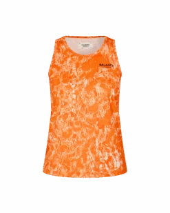Women's Balance Sleeveless Top - Orange AOP