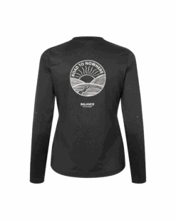 Women's Balance Long Sleeve T-shirt - Black -Assos Boutique PN Womens BalanceLongSleeveT Shirt Black Back 163f8b93 de52 4cb4 bb1a 52f56c67d044