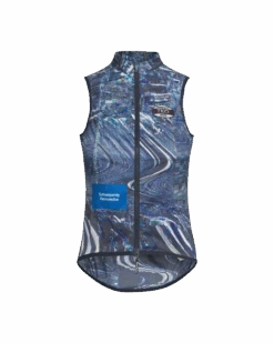 Women's T.K.O. Mechanism Stow Away Gilet - Human Error Blue