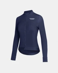Women's Essential Long Sleeve Jersey - Navy -Assos Boutique Womens Essential Jersey Navy Side pdp page 5beca16d e4af 44b1 b8ba 7c67692fd292