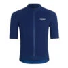 Men's Essential Jersey - Navy -Assos Boutique front side of navy colored cycling jersey in relaxed fit. pas normal studios logo in white print on left chest. 1180w